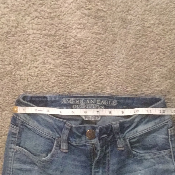 American Eagle Hi-Rise Legging Crop Jeans .Size 0 - Picture 4 of 5